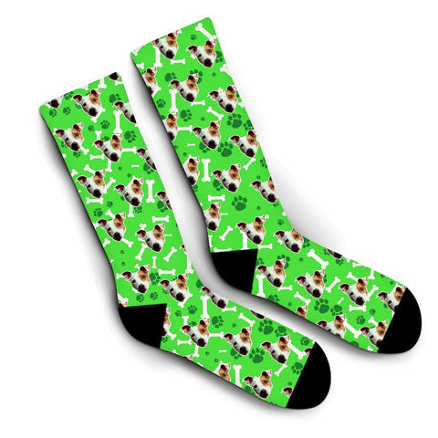 Custom Puppy Socks – Green
