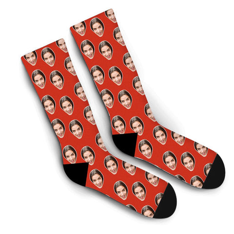 Custom Human Socks – Red