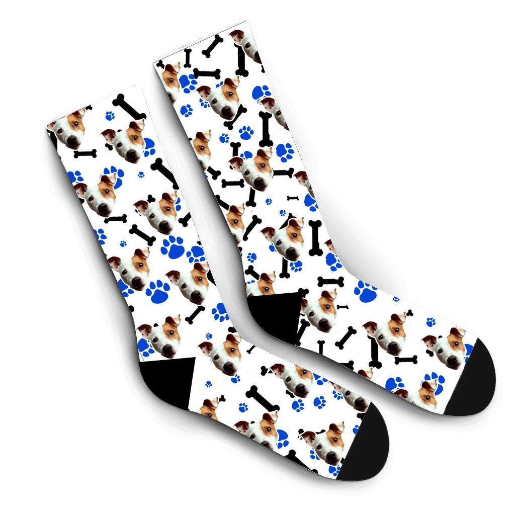 Custom Puppy Socks – White